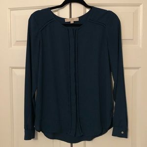 Dark Green Ann Taylor Loft Blouse